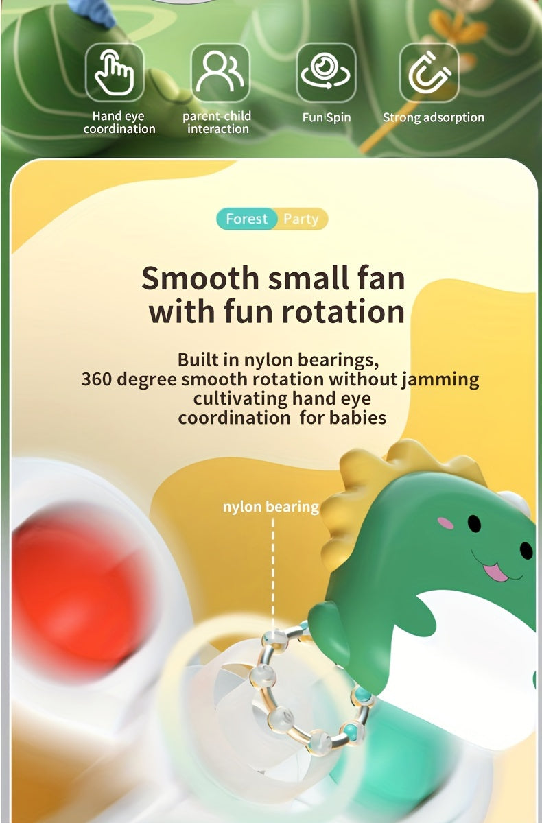 3pcs Kids' Cartoon Animal Suction Cup Spinning Toys Set - Relax, Music & Educational Bath Shower Play, Perfect for Bathtubs, Glass Surfaces & Car Windows - Ideal Gift for Boys & Girls
