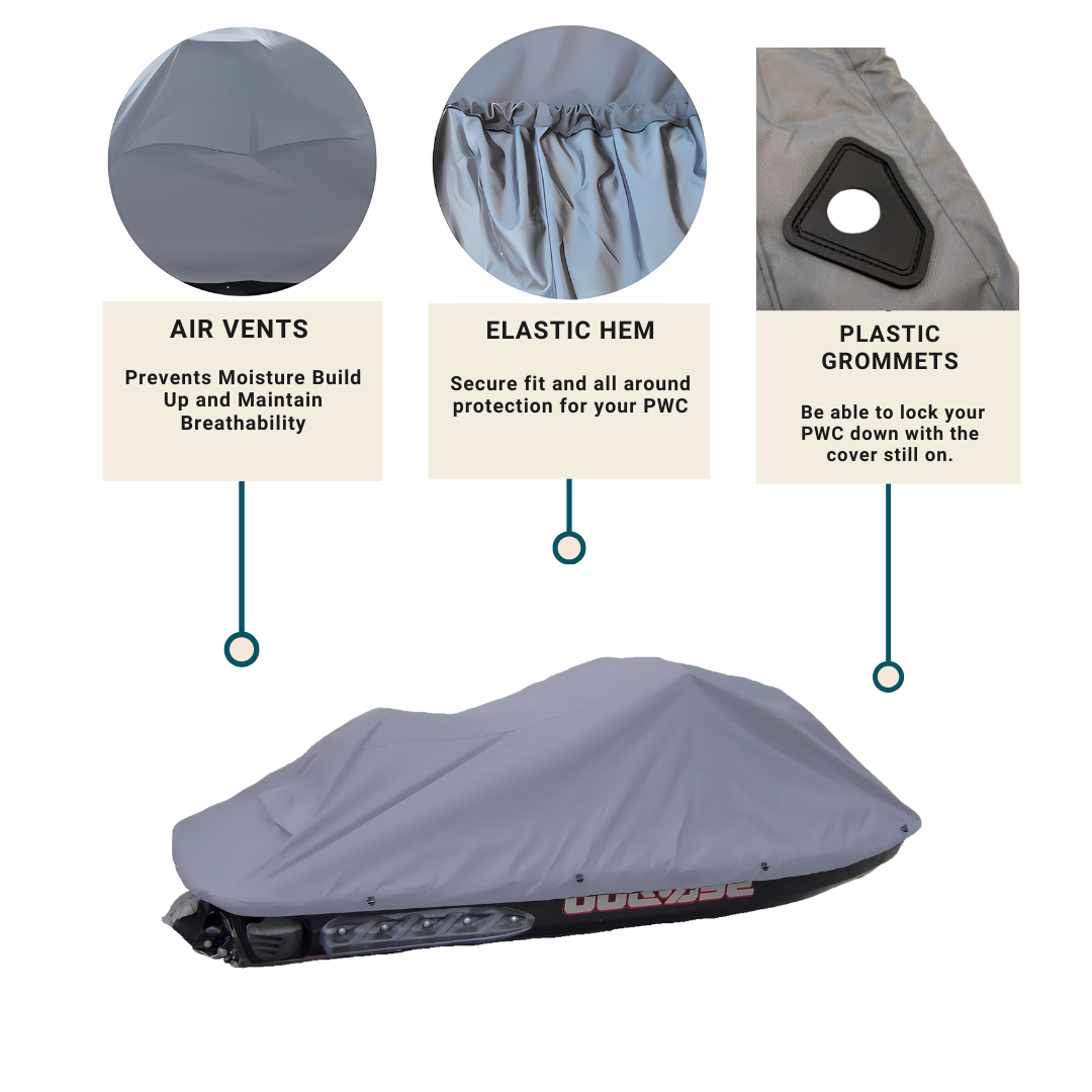 Jet Ski Personal Watercraft Cover fits up to 140"L