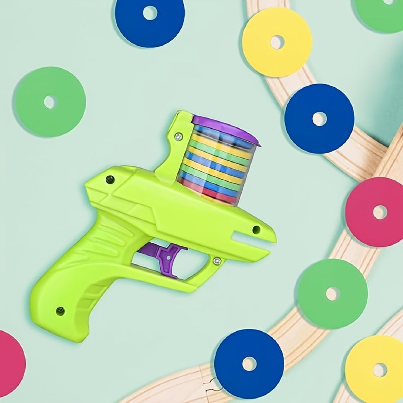 2pcs Cat Toy Gun Shooter, Interactive Cat Toy Launcher With Foam Discs - Battery-Free, Durable Plastic For Endless Fun, Fidgety Interactive Toys
