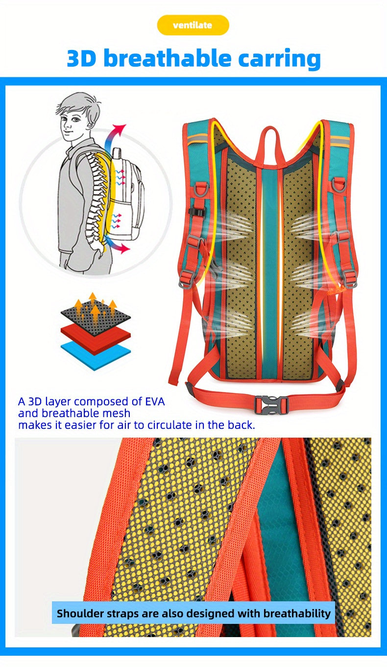 4.49gal Outdoor Sports Cycling Backpack, Hiking Travel Backpack,