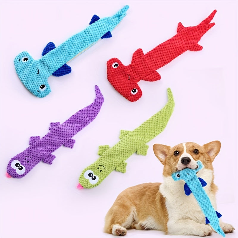 Plush Lizard Shaped Toy For Dog Toy Cartoon Doll Dog Chew Toy Puppy Molar Teeth Cleaning Toy For Pet