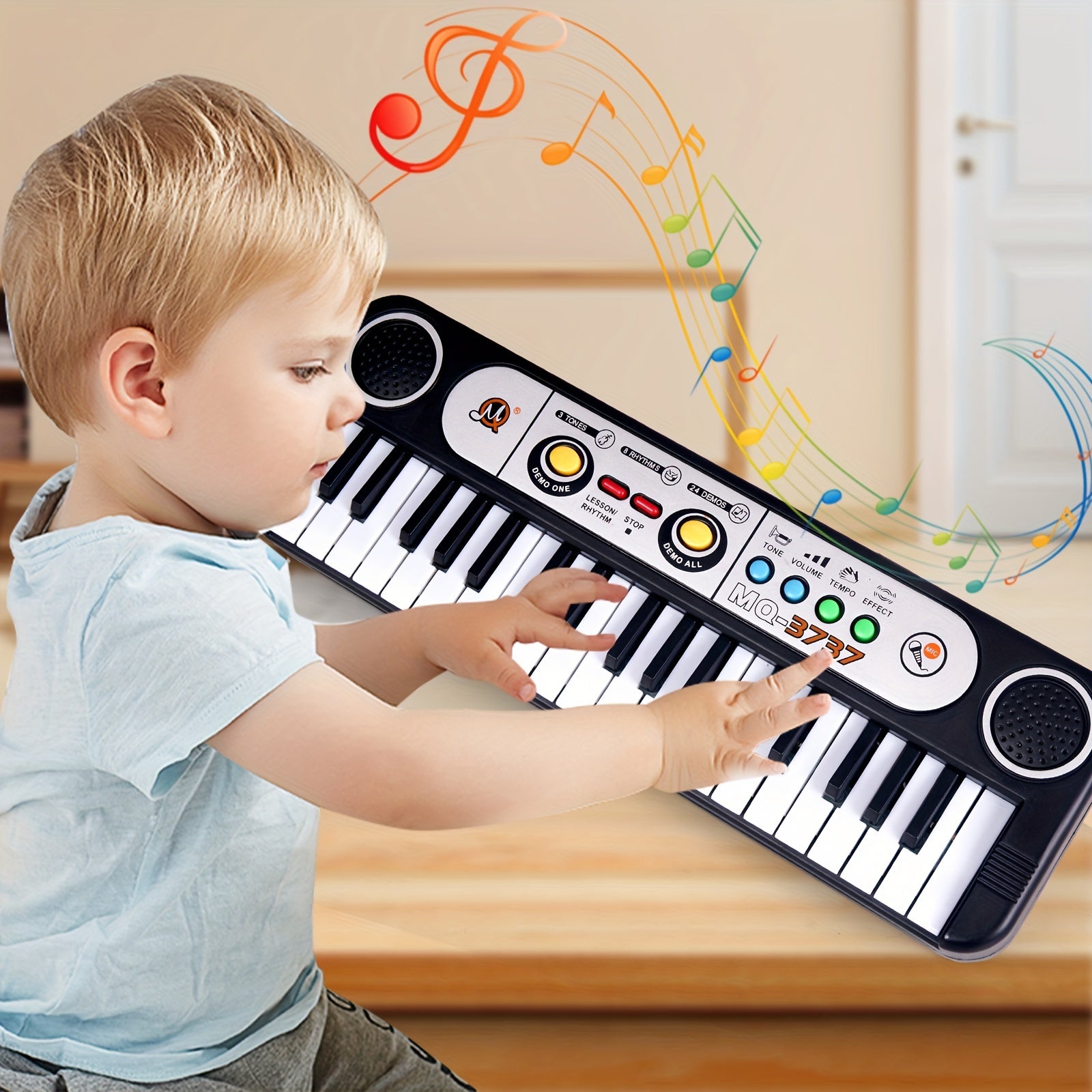 Monophonic 37-Key Electronic Piano for Children -6,