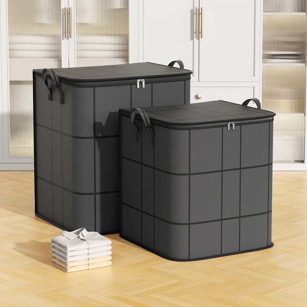 1pc of Clothing Storage Bag, Travel Bag, Large Capacity, with Handles, Foldable, Suitable for Quilts, Storing Clothes, Cotton Jackets, Blankets, Toys, Etc, Under-Bed Storage