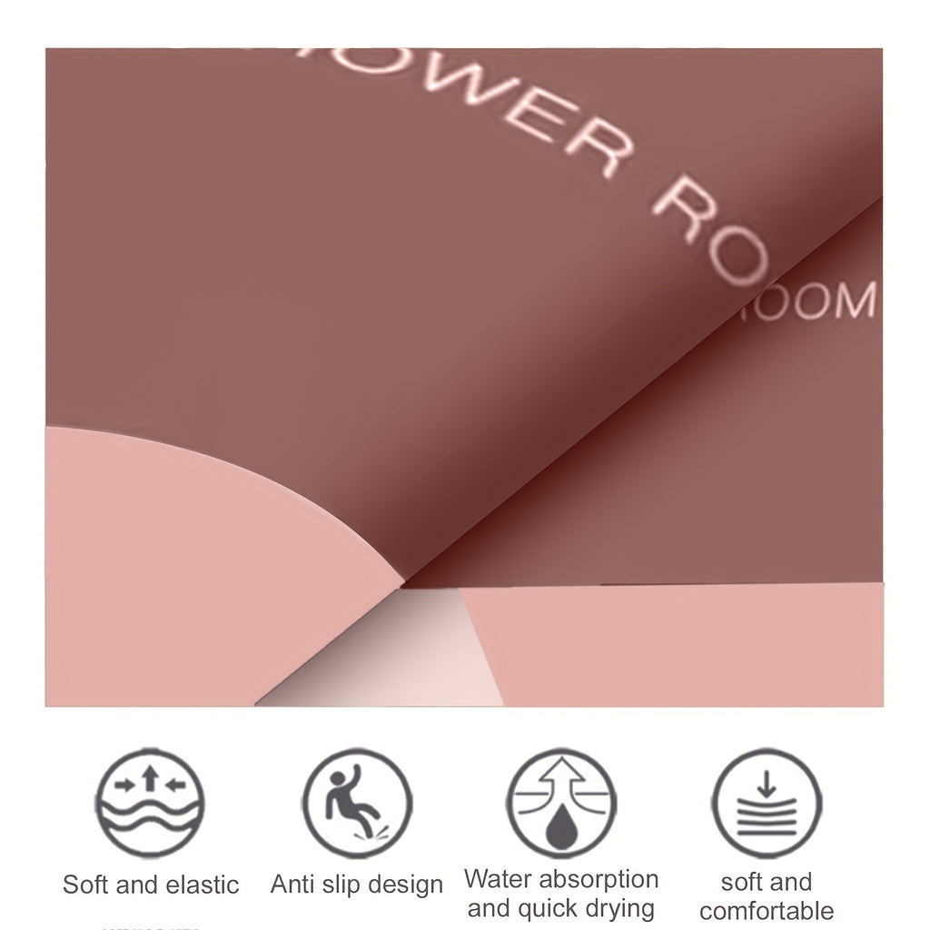 Stylish 4PCS Bath Mats For Bathroom Machine Washable, Bathroom Rugs Sets 4 Piece Bathroom Toilet Mat Set Super Absorbent Quick Dry Non Slip Backing For Safe And Easy Cleaning Perfects For Any Home Hotel Shower Room Bathroom R