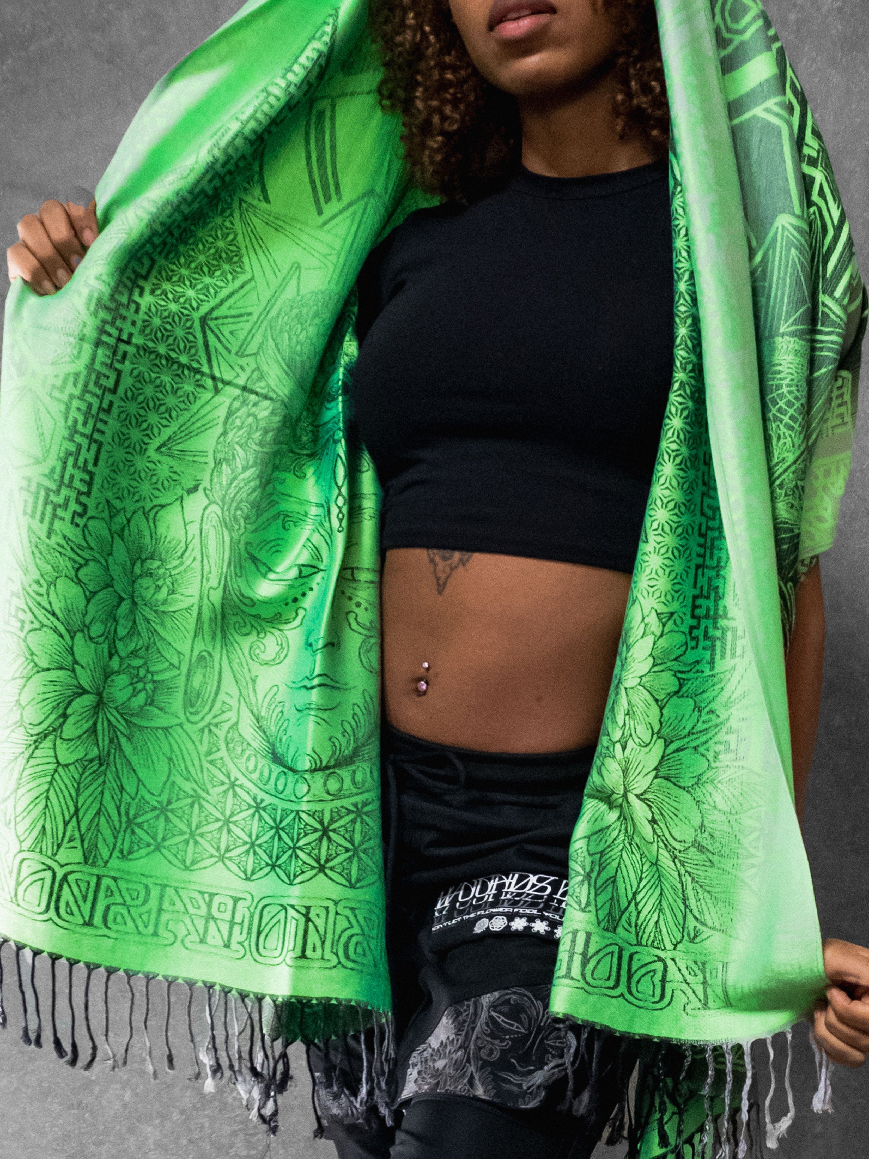 WOUNDS TO WISDOM ✦  UV Gradient Festival Shawl