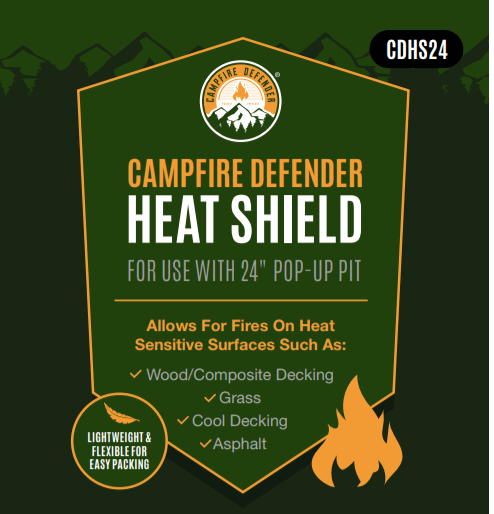 Pop-Up Fire Pit Heat Shield