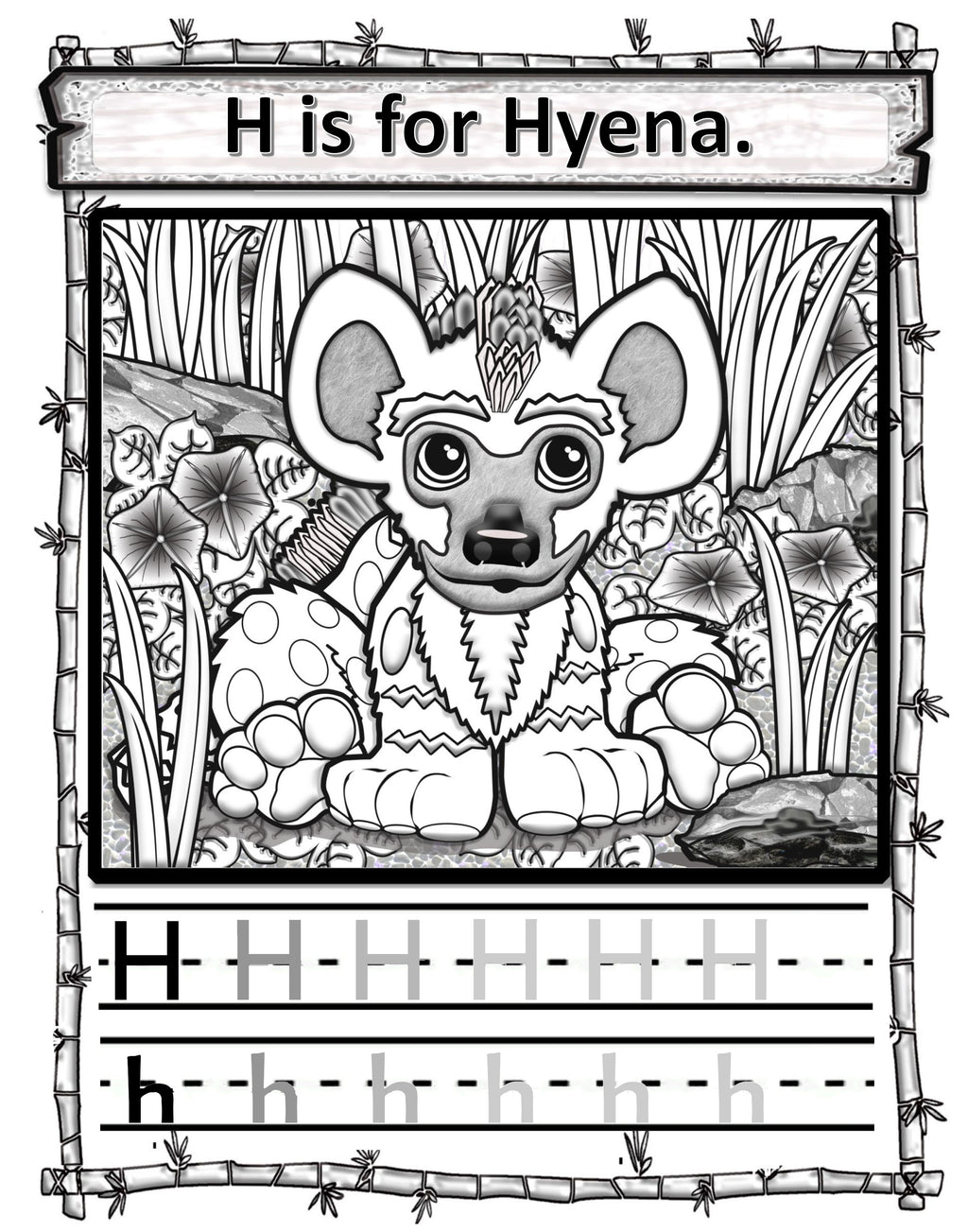 A-Z  Baby Animal Coloring & Alphabet Pages PDF IMMEDIATE DOWNLOAD!