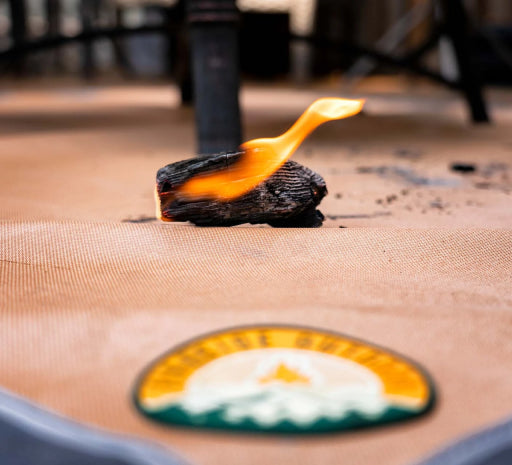 Ember Mat - Protect The Ground From Popping Embers or Dripping Grease