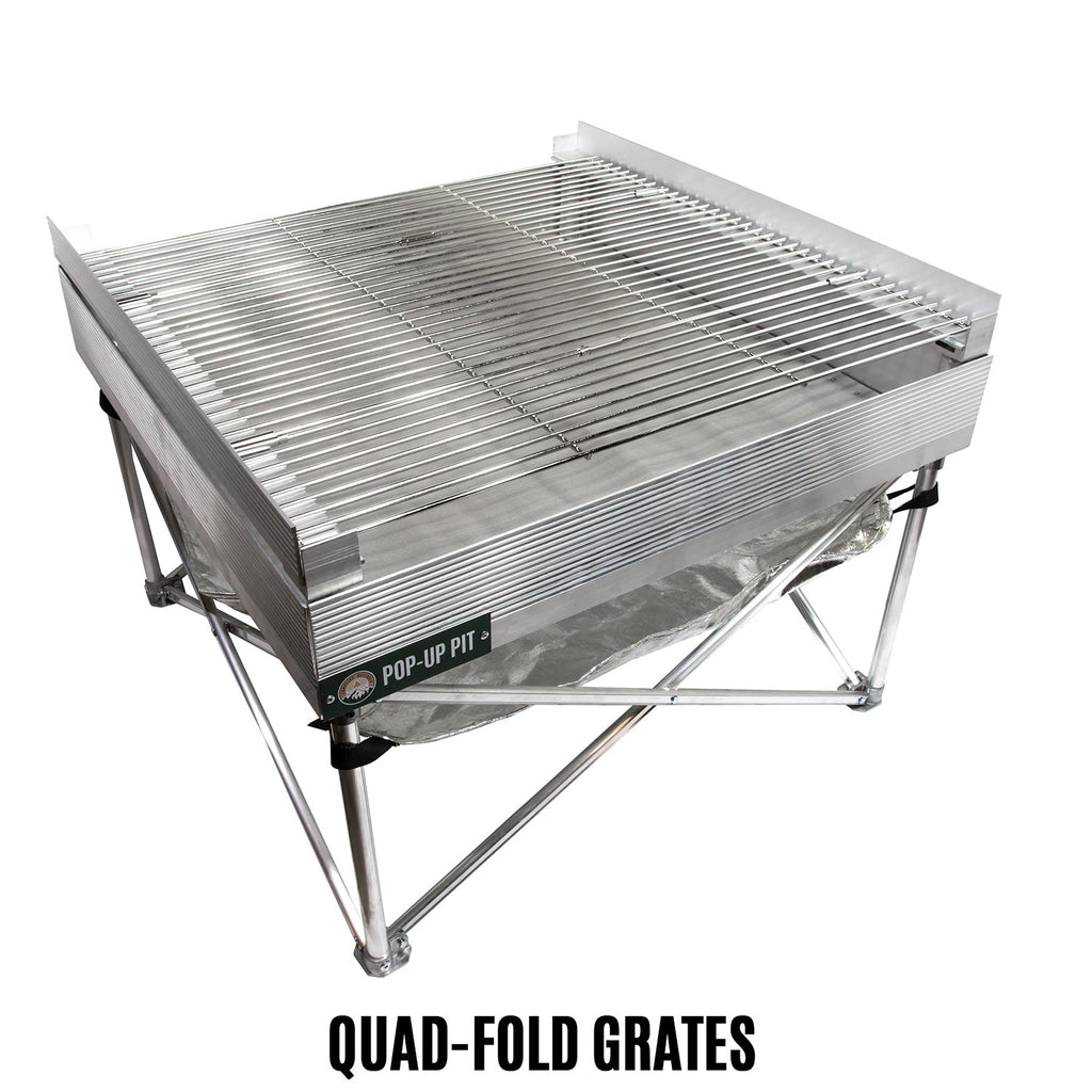 Pop-Up Fire Pit Grill Grate