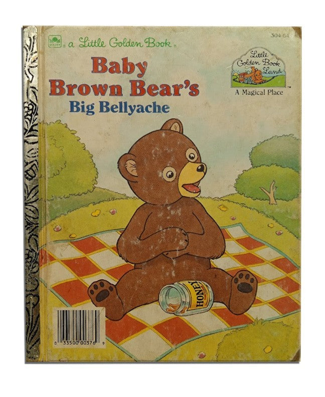 Baby Brown Bears Big Bellyache Little Golden Book By Eugene Bradley Coco b34