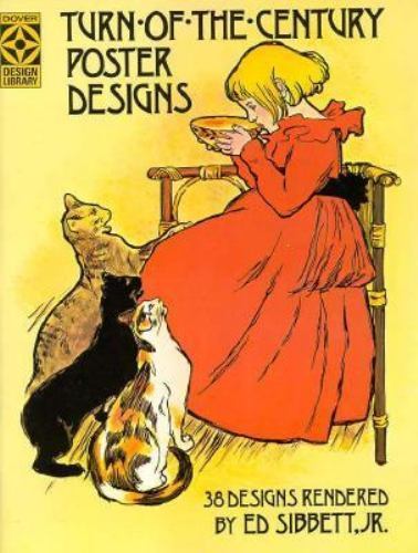 TURN-OF-THE-CENTURY POSTERS COLORING BOOK                                    B-4
