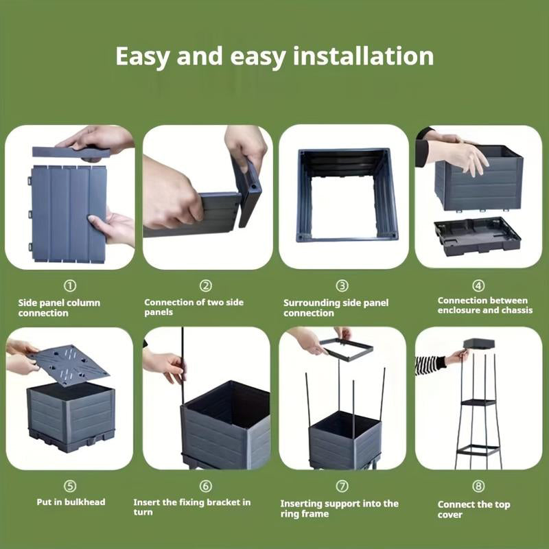 Garden Raised Bed Planter Boxes with Trellis,Tomato Tower Self Watering Planter,Tomato Climbing Stand Gardening Tools Planting
