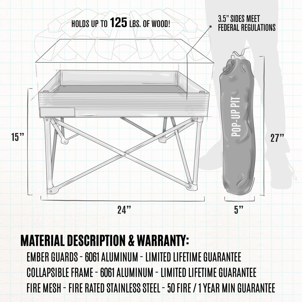 Pop-Up Fire Pit Base Kit
