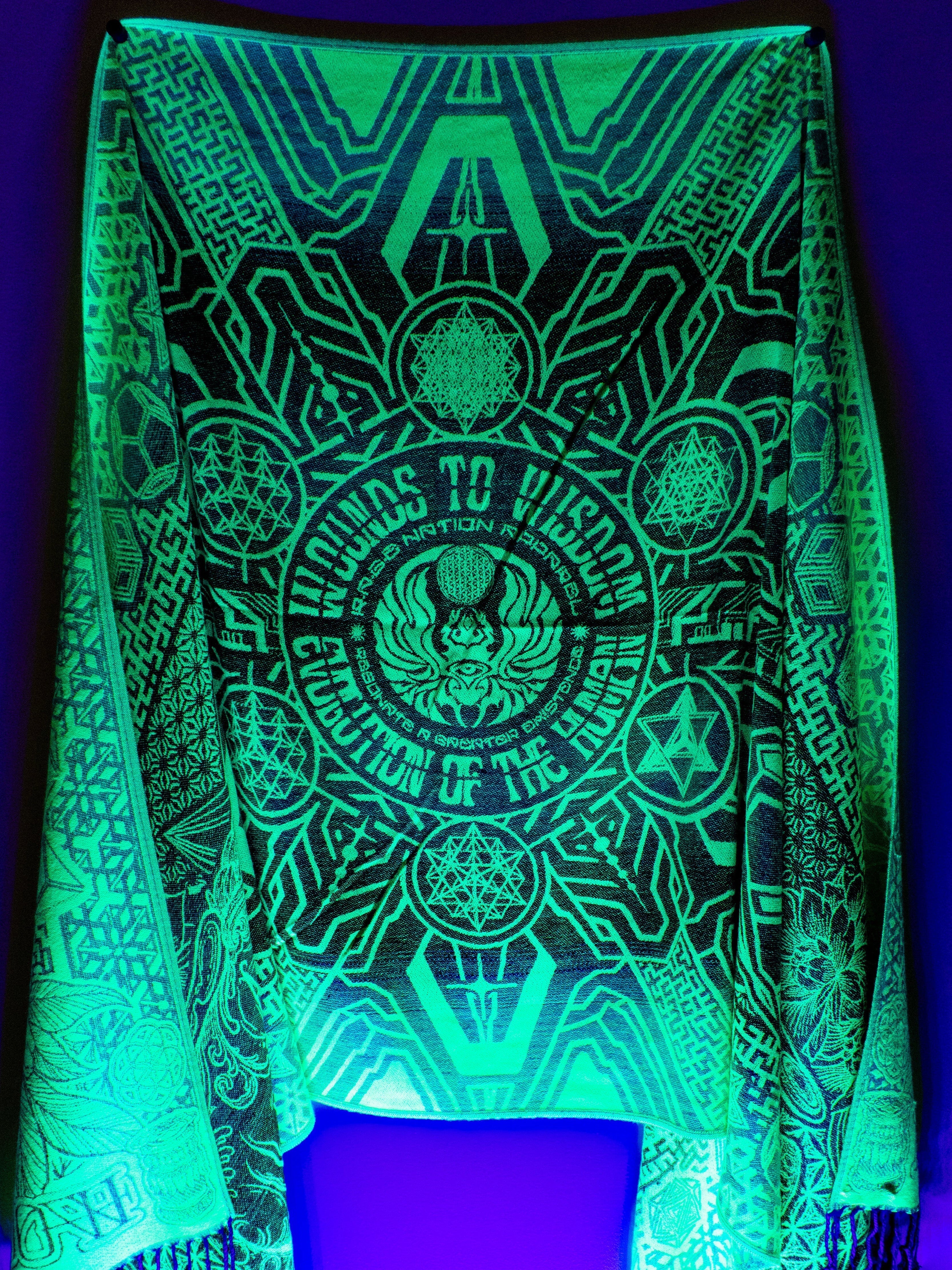 WOUNDS TO WISDOM ✦  UV Gradient Festival Shawl